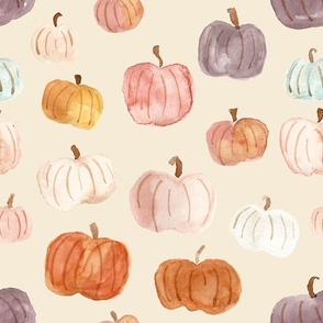 princess pumpkins dancing on beige
