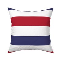 3 inch Flag Red, White and Blue Alternating H Stripes