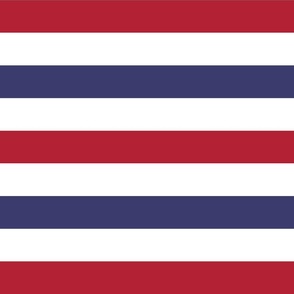 2 inch Flag Red, White and Blue Alternating H Stripes