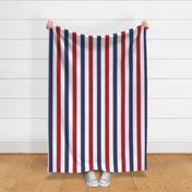 2 inch Flag Red, White and Blue Alternating V Stripes