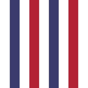 2 inch Flag Red, White and Blue Alternating V Stripes