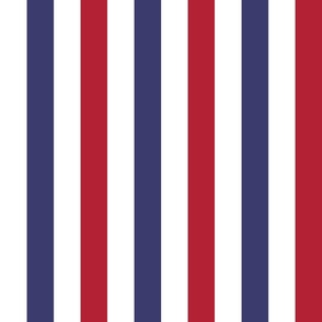 1.5 inch Flag Red, White and Blue Alternating V Stripes