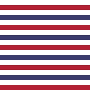 1 inch Flag Red, White and Blue Alternating H Stripes