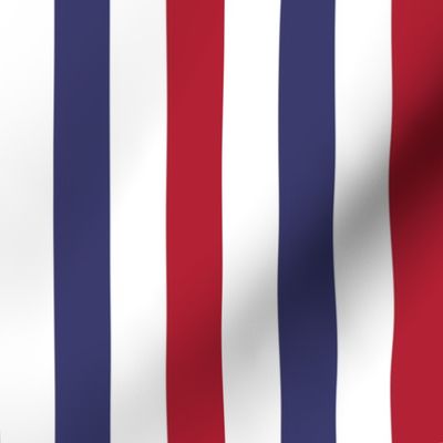 1 inch Flag Red, White and Blue Alternating V Stripes