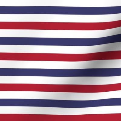 1/2 inch Flag Red, White and Blue Alternating H Stripes