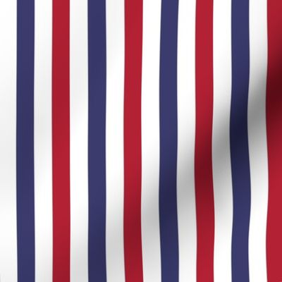 1/2 inch Flag Red, White and Blue Alternating V Stripes