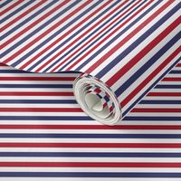 1/4 inch Flag Red, White and Blue Alternating H Pin Stripes