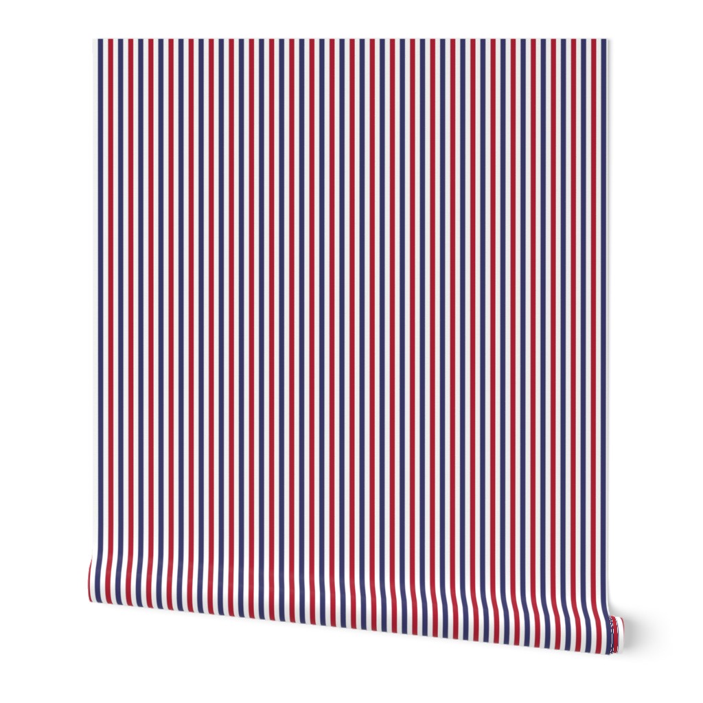 1/4 inch Flag Red, White and Blue Alternating V Pin Stripes