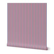 1/4 inch Flag Red, White and Blue Alternating V Pin Stripes