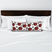 Large Rose Animal Print-white