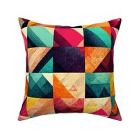 Colorful Geometric Cube Pattern