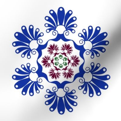 Etruscan tri-colored Snowflake
