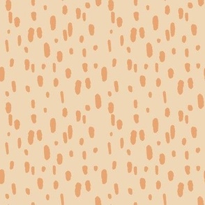 Cream orange cheetah 8inx 8in
