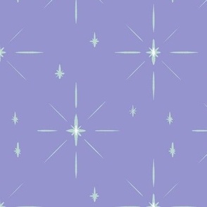 The Stars in the Sky, lilac and mint, large