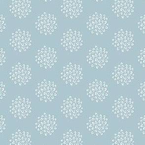 Mums the Word, Light Grayish Blue | Wide