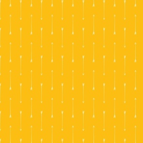 Arrows Pattern in Marigold Orange Yellow