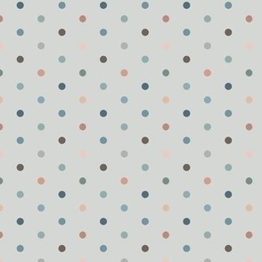 Small Scale Neutral Color Polka Dots