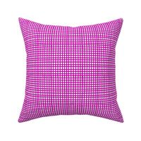 Painted Gingham Check // Sassy Fuchsia   (Small 4" Scale)