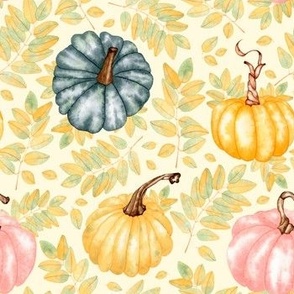 Fall in Golden Pumpkins