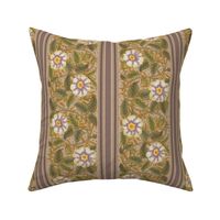 Victorian Floral Vine-Taupe-S