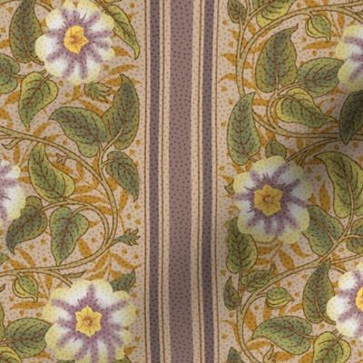 Victorian Floral Vine-Taupe-S