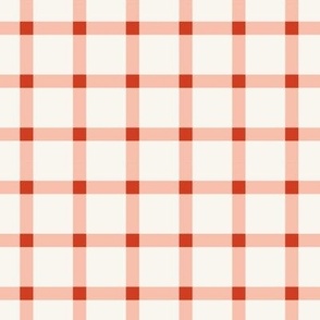 Cottage Plaid red and pink