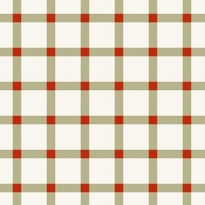 Cottage Plaid red and green