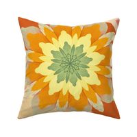 Bohemian Blooms - Tuscan Orange Large