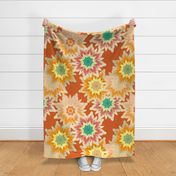 Bohemian Blooms - Tuscan Orange Large