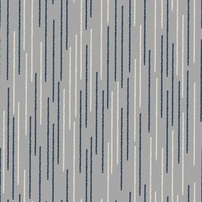Contemporary stripes / dark blue / cream
