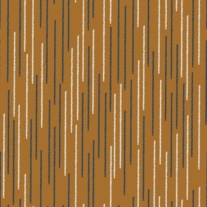 Contemporary stripes / dark blue / cream / mustard