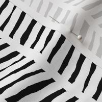 White black reverse painted zigzag