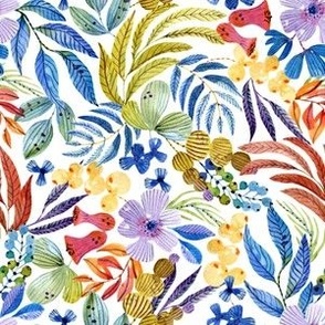 Watercolor Floral Pattern 1