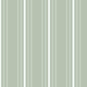Scandinavian earthy delicate stripes - country cottage style cloth texture stripe abstract minimalist modern design sage green