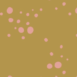 Minimalist Blush Gold Dot Pattern (Large)