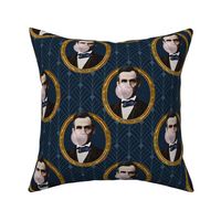 Abe Lincoln Bubble Gum Print with Geometric Back