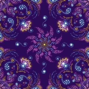 Light mandala - purple