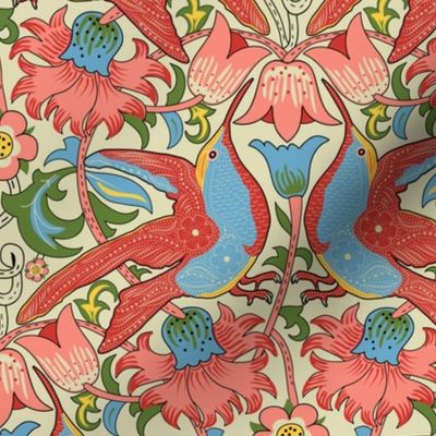 Hummingbirds in William Morris Lodden Classic