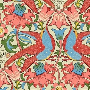 Hummingbirds in William Morris Lodden Classic