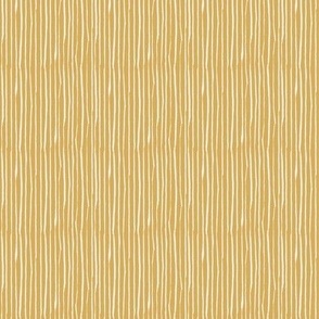 XSmall Organic Stripe  Cream with Golden Yellow 