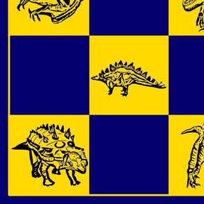 Dino checkerboard viking colors dinosaurs added