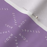 Cree Syllabics Chart (Purple)
