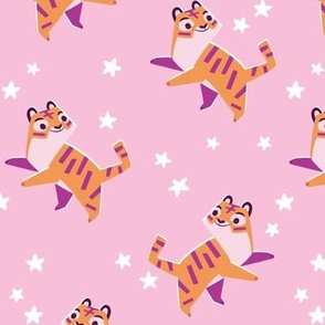 Tiger Star Dance Pink // 7 inch