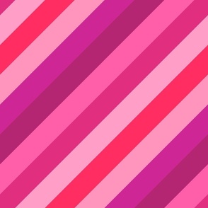 Barbiecore Aesthetic Diagonal Stripped Pattern for Valentine's Day - 90s Fashion