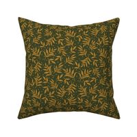 Victorian Vine Sprigs-Dark Green-S