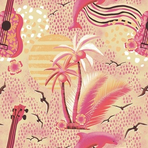 Tropical paradise pink