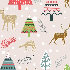 Christmas Tree and reindeer 