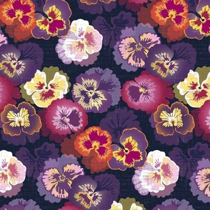 Vintage pansies