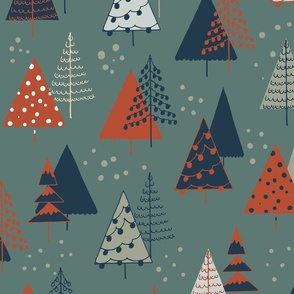 Christmas Pine Trees 