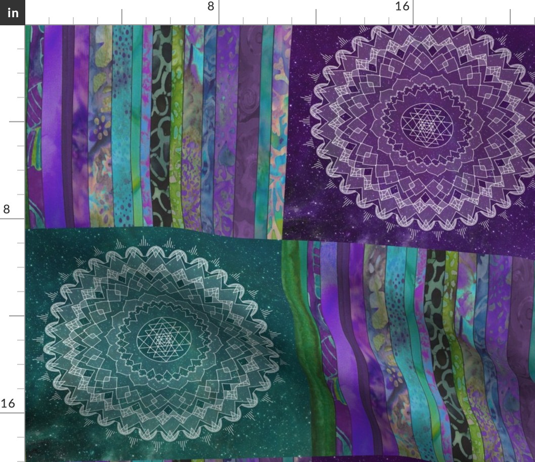 Boho Batik with Mandala - Large